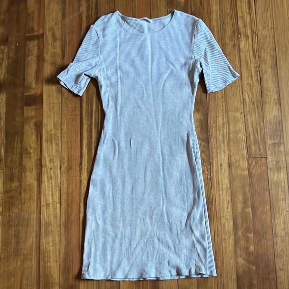 Reformation | Dresses | Reformation Kendy Knit Dress Light Gray Size M |  Poshmark